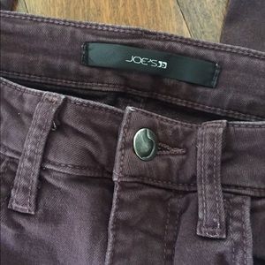 Merlot colored skinny jeans